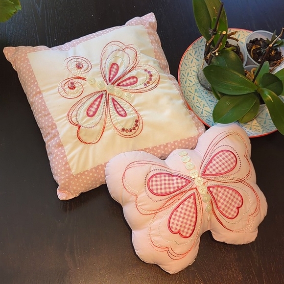 next Other - NEXT 2 girls cushions, pink, used but excellent condition, bedroom decoration